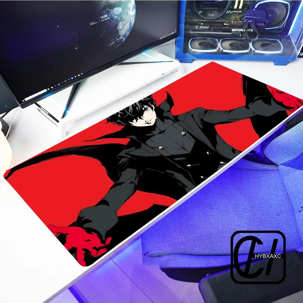 

Desk Mat Gamer Mousepad P-persona 5 Pc Mouse Pad Office Desk Pads Large Mat HYB XXC Non-slip Mouse Mats for Computer Gift XXL