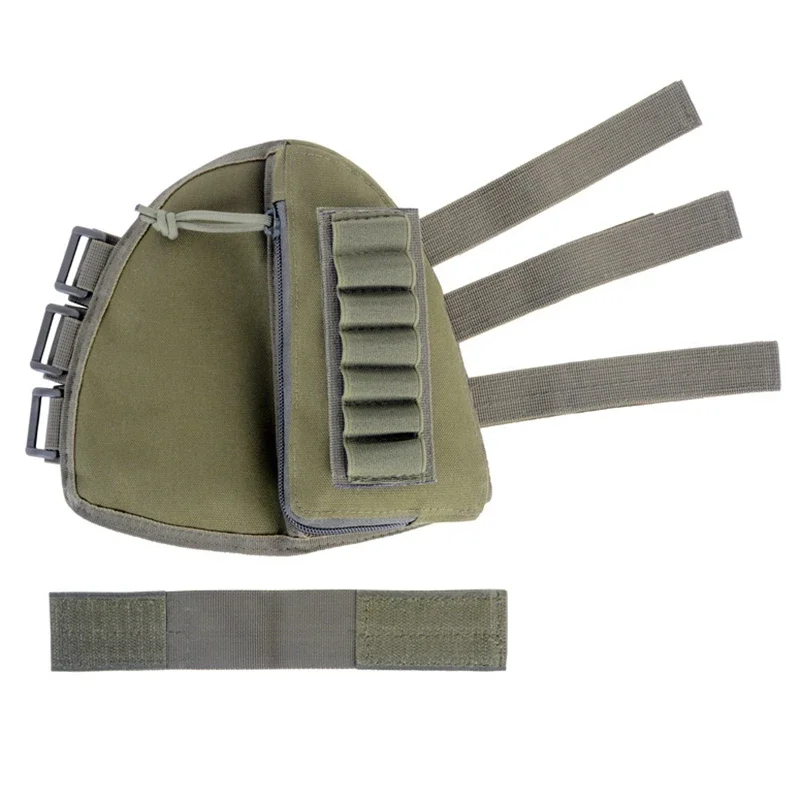 ที่พักแก้มแบบยุทธวิธีพร้อมช่องใส่กระสุนสำหรับปืนลูกซองและปืนไรเฟิล  กระเป๋าใส่กระสุนแบบพกพา ที่ใส่กระสุนและตลับกระสุน อุปกรณ์ล่าสัตว์