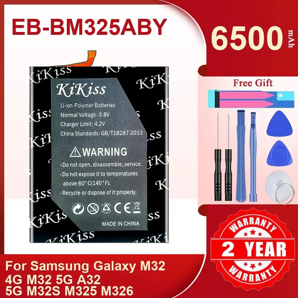 

Аккумулятор Kikiss 6500Mah EB-BM325ABY для Samsung Galaxy M32 4G 5G A32 M32S M325 M326