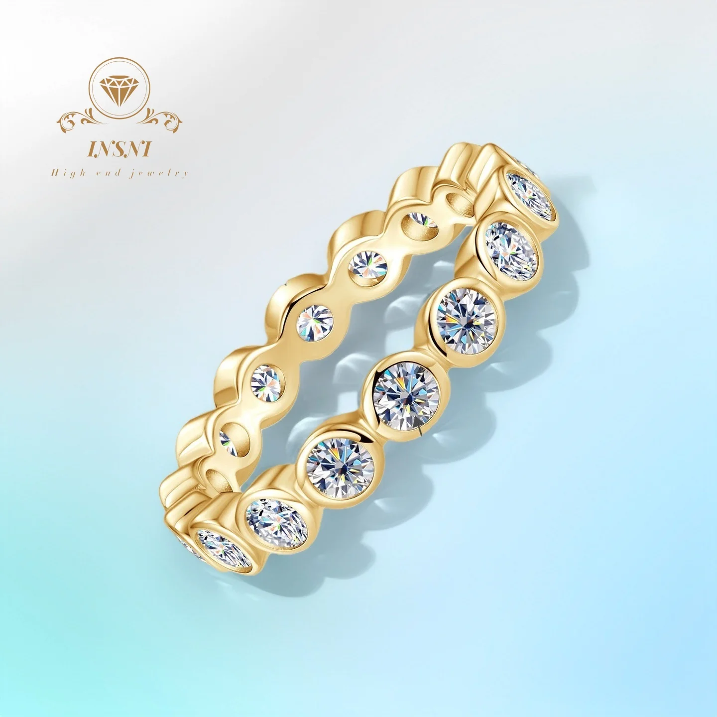 

S925 Sterling Silver Ring with Moissanite Luxury Minimalist for Women Hypoallergenic Stylish Daily Wear Jewelry Gift