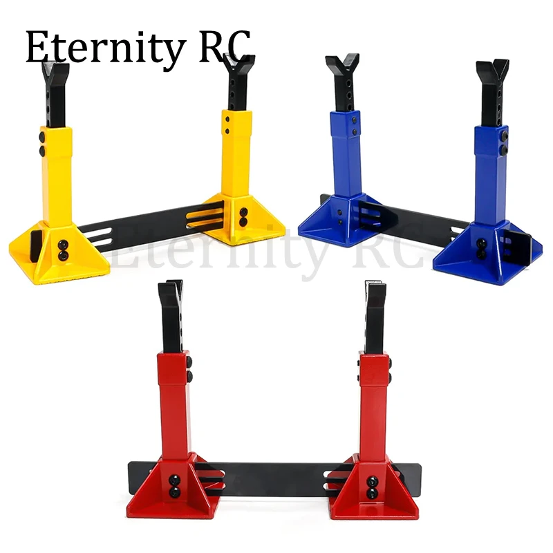 Metal Height Adjustable Jack Stand for 1/8 1/10 RC Crawler Axial SCX10 Traxxas TRX4 D90 - Simulation Car Holder Decoration