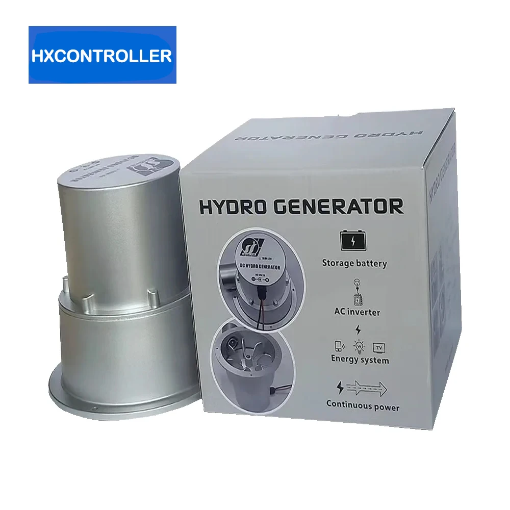 Hydraulic Generator 18V 36V 50W Water Flow Turbine Type Outdoor Household Hydroelectric Generator DC Permanent Magnet Brushless