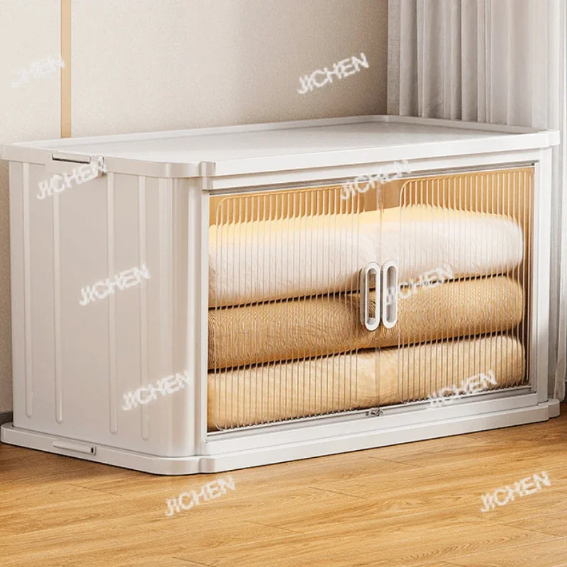 

JC Home Folding Storage Cabinet, Home Plastic Snack And Beverage Storage Cabinet, Enlarged And Thickened Clothing Storage Cabine