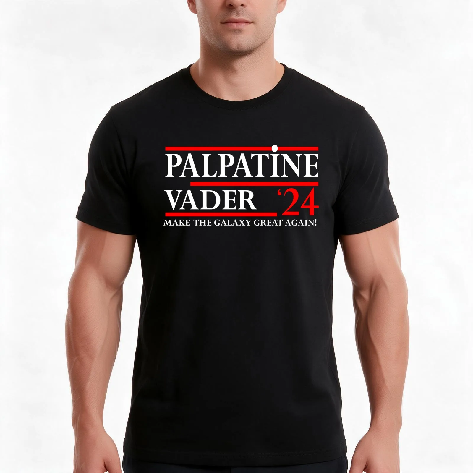 Vote Palpatine Vader In 2024 T-Shirt Summer Casual Cotton Tee Oversized Streetwear Tops Vintage Graphic Print 100% Cotton