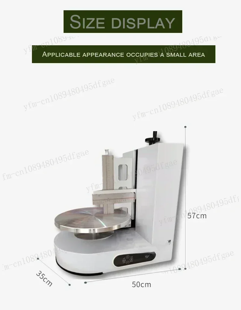 Semi Automatic Birthday Cake Cream Spreading Machine Cakes Plastering Cream Coating Filling Maker