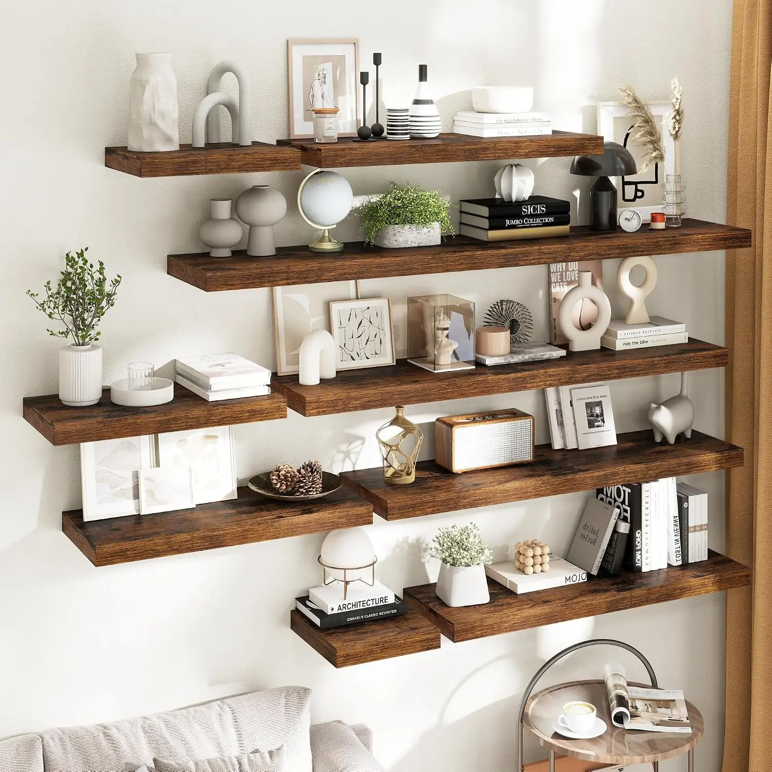 48 Inch Long Floating Shelves for Wall 2 Pack, 12