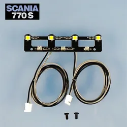 1:14th Scale LED Headlights Light Board Lamp for Tamiya RC Dump Truck SCANIA 770S 6×4 56368 8X4 56371 Car Accessories