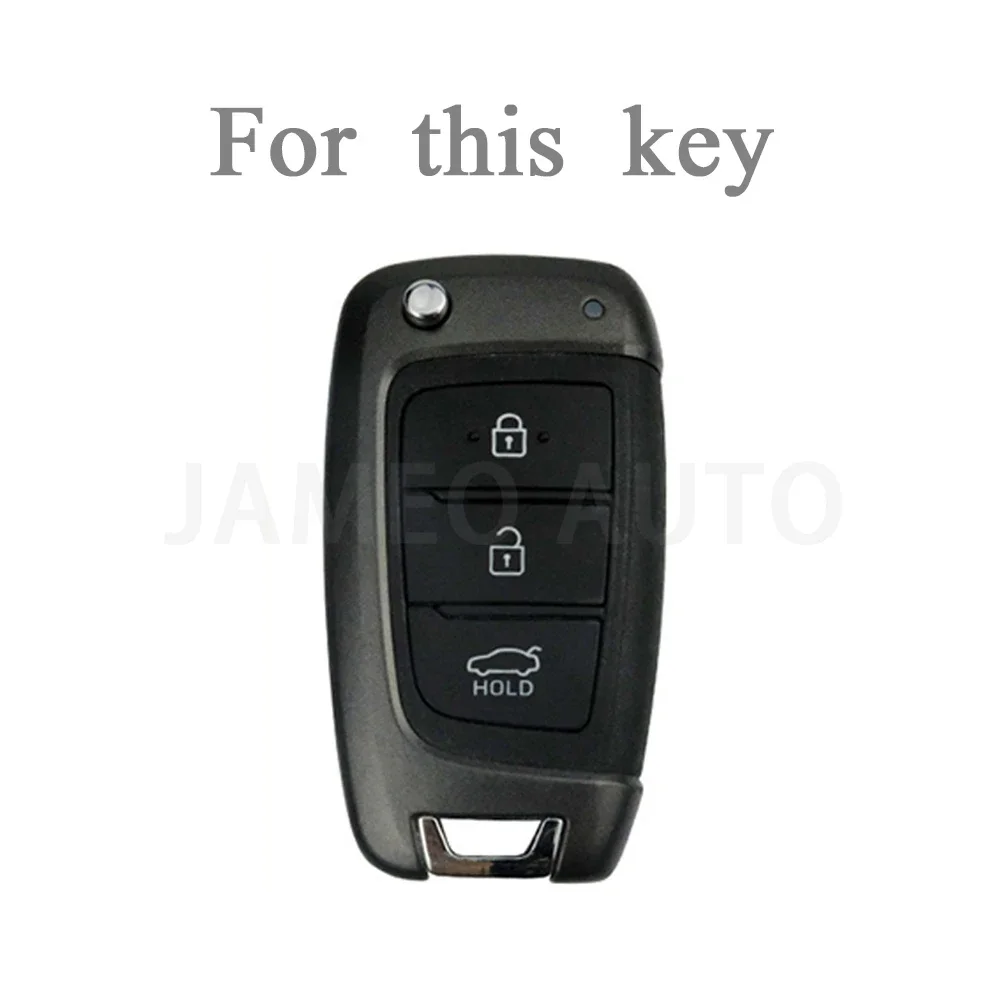 لشركة هيونداي توكسون I30 I35 I40 كونا إلنترا سولاريس جينيسيس سانتا في أزيرا بولي TPU سيارة الوجه مفتاح غطاء فوب حامل قذيفة #2