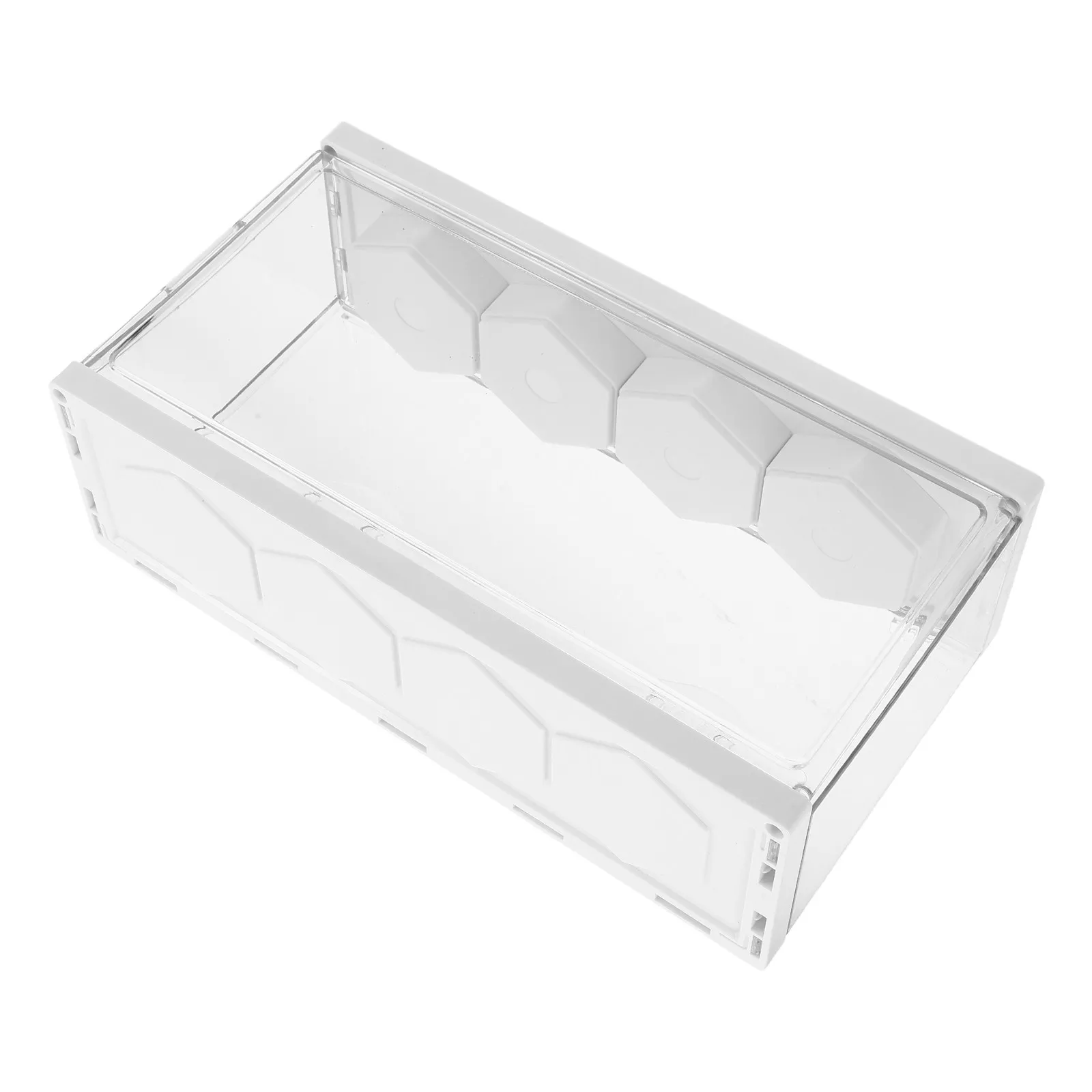 Pegboard Wall Figure Display Case Multi Purpose Clear Plastic Organizer for Action Figures Tools Crafting Supplies 10x6 Inches view 2