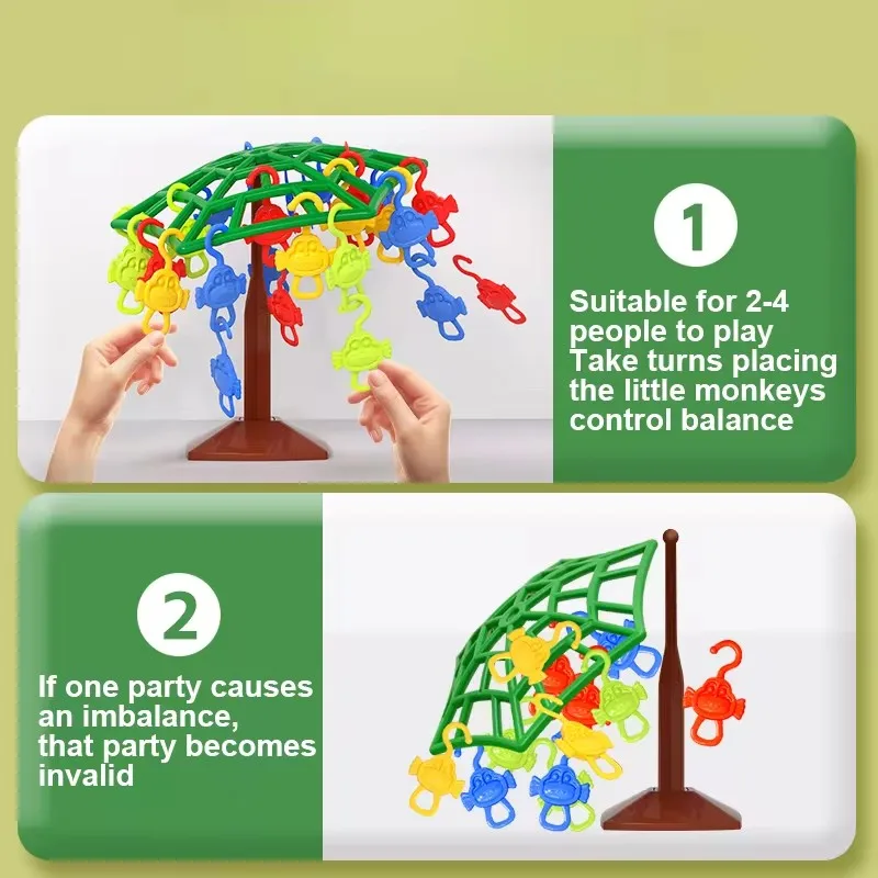 Children's Focus Toy Monkey Balance Tree Parent-Child Interactive Game Education Skills Training Gift