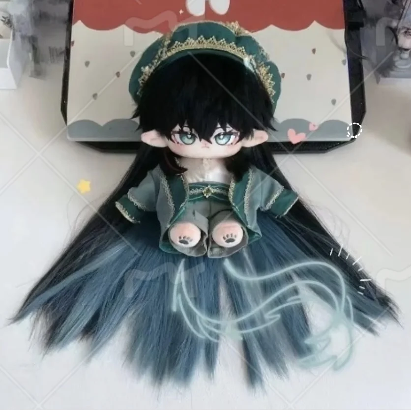 Stuffed 20cm Anime Dan Heng Cosplay Plush With Skeleton Doll Toys for Fan Collection or Kids Friends Birthday Gift