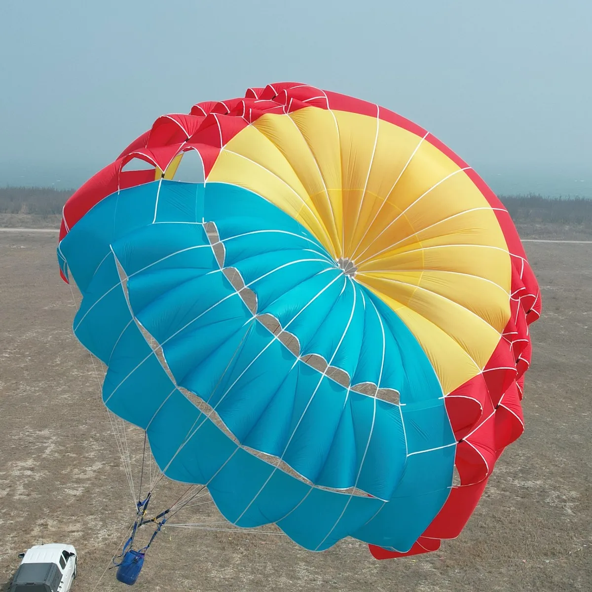 Soaring Eagle 20-Cell Traction Parasail, Type 66 Silicone-Coated Ripstop Nylon Canopy, Tandem Ready, 316 Stainless Steel Hardware, Boat Tow Water Sports, Custom Colors