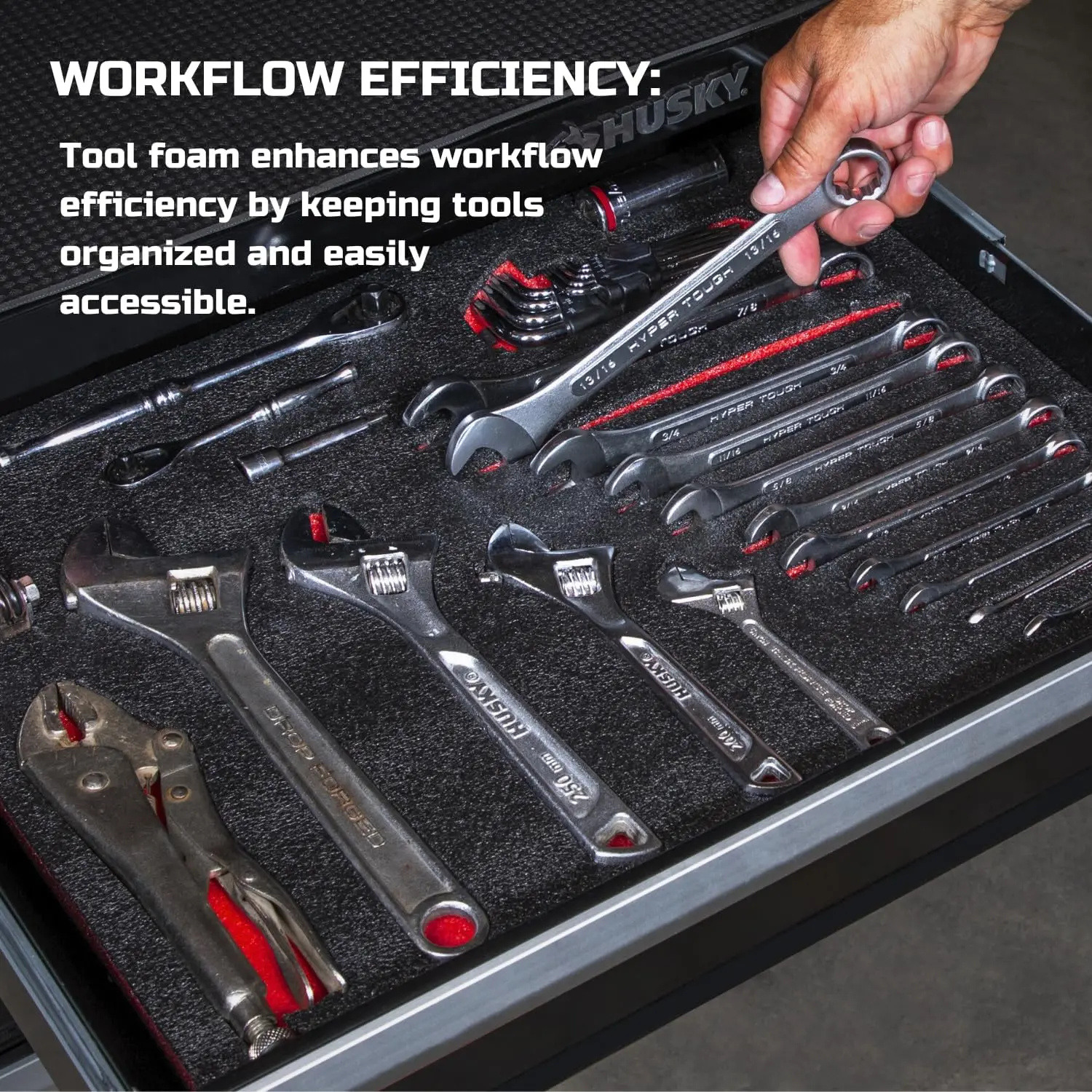 إدراجات واقية من الإسفنج لصندوق الأدوات، رغوة أدوات البولي إيثيلين للحافظات، إدراج وسادة لصناديق الأدوات للتغليف والحرف اليدوية