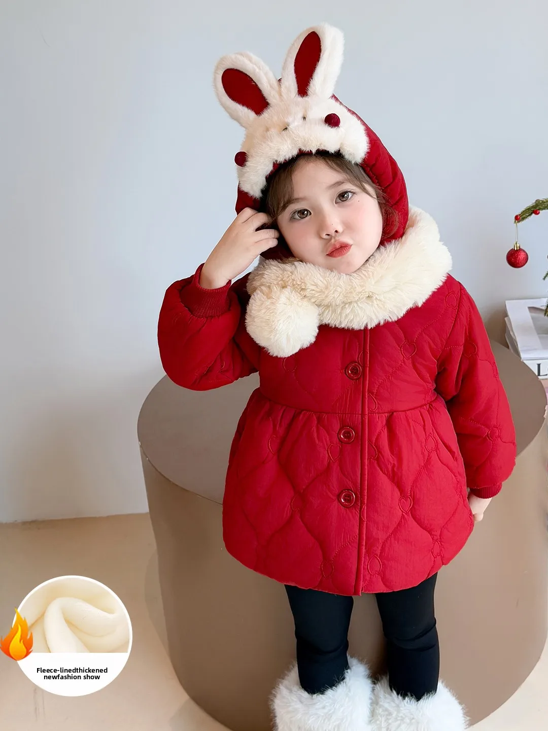 

Хлопковое тюлевое пальто Thiened для девочек, зимнее теплое стеганое пальто на подкладке, детская одежда для маленьких девочек, 2025 модных детей...