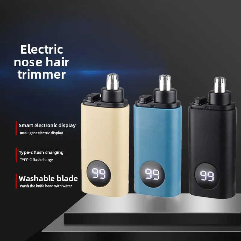 

Электрический триммер для волос в носу для мужчин и женщин, перезаряжаемая безболезненная машинка для стрижки волос в носу/уши, беспроводной набор для ухода за волосами