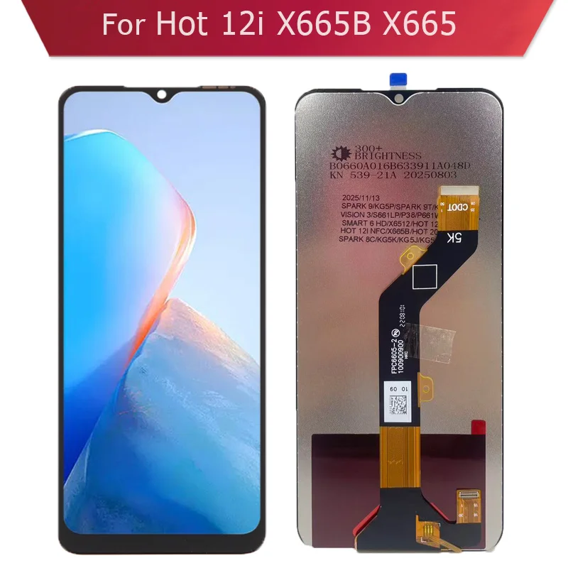 infinix-hot-20i-lcdディスプレイタッチスクリーンデジタイザーとlcdアセンブリx665b-x665c-lcdスクリーン交換用携帯電話部品