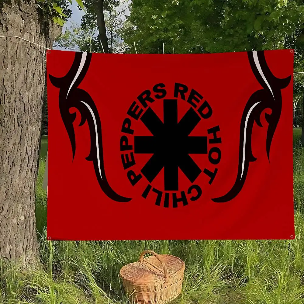 Red Hot Chili P-Peppers Band Retro Flags Multiple Choice Living Studio Booth Interior Decoration Banner
