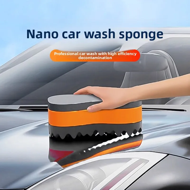 Set di strumenti per la pulizia automatica con blocco di spugna assorbente in corallo a nido d'ape per autolavaggio ad alta densità