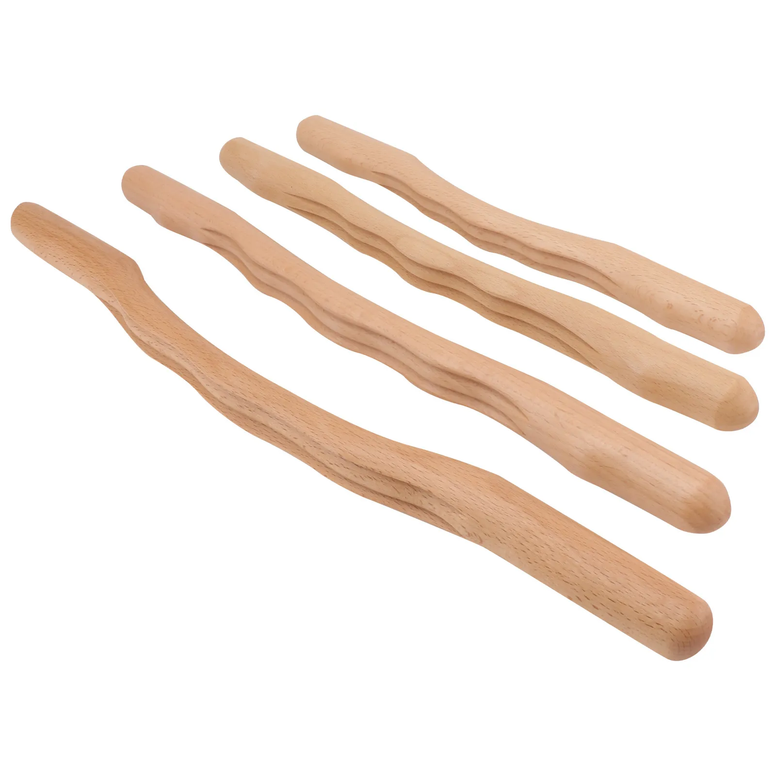 

Набор из 4 деревянных массажных палочек Гуаша: эргономичные стержни для массажа тела, ног, стоп, шеи, плеч, спины, лица, улучшающие кровообращение