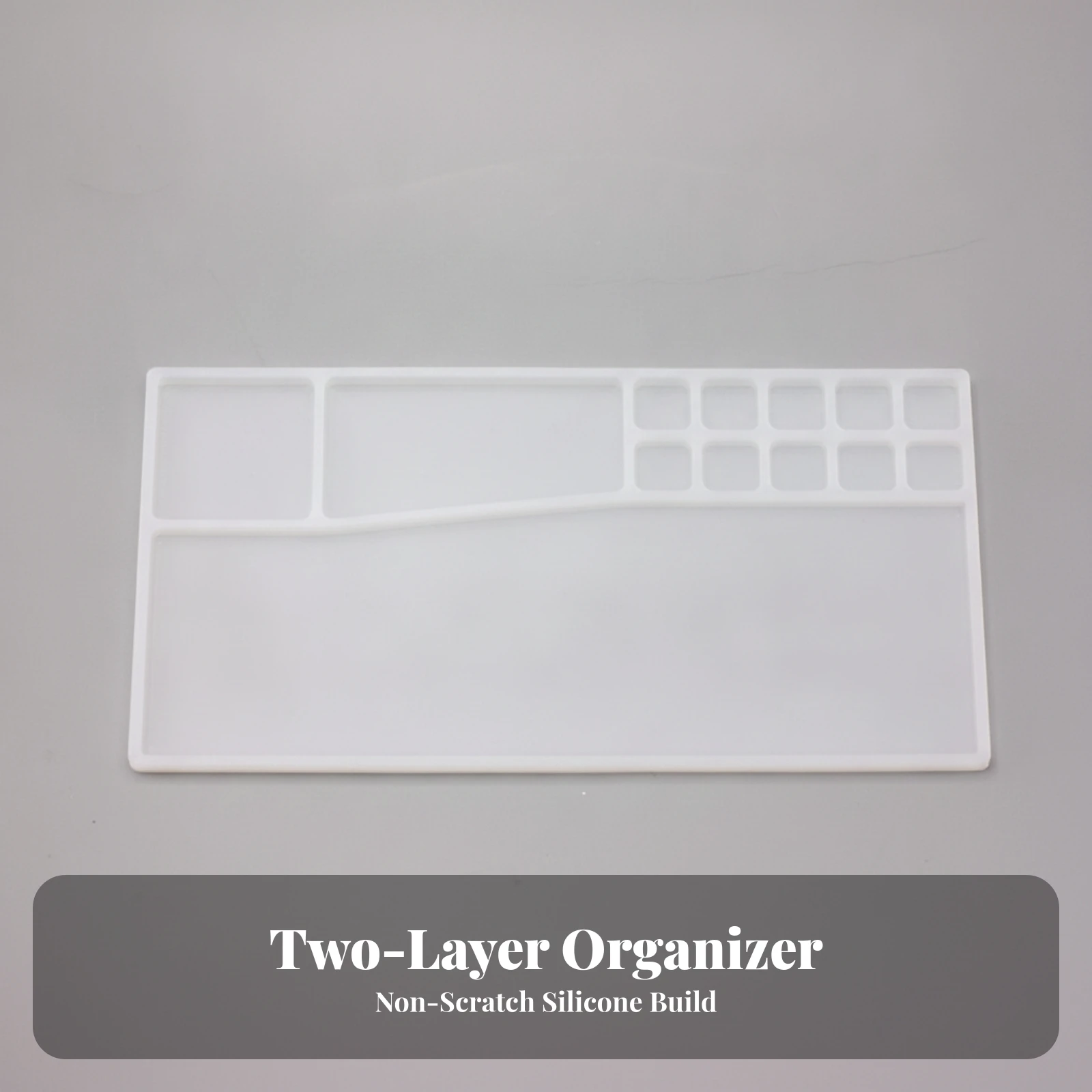 Watch-Parts Organizer Tray Flexible Silicone Repair Tray with Partitions Watch Repair Mat Compact Easy to Clean for Watchmakers