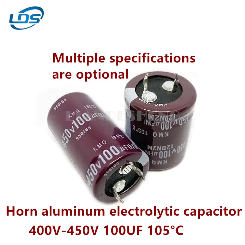 1pcs Horn aluminum electrolytic Capacitor 400V/450 volts 100UF Micromethod 22x30/25*35/22X40mm