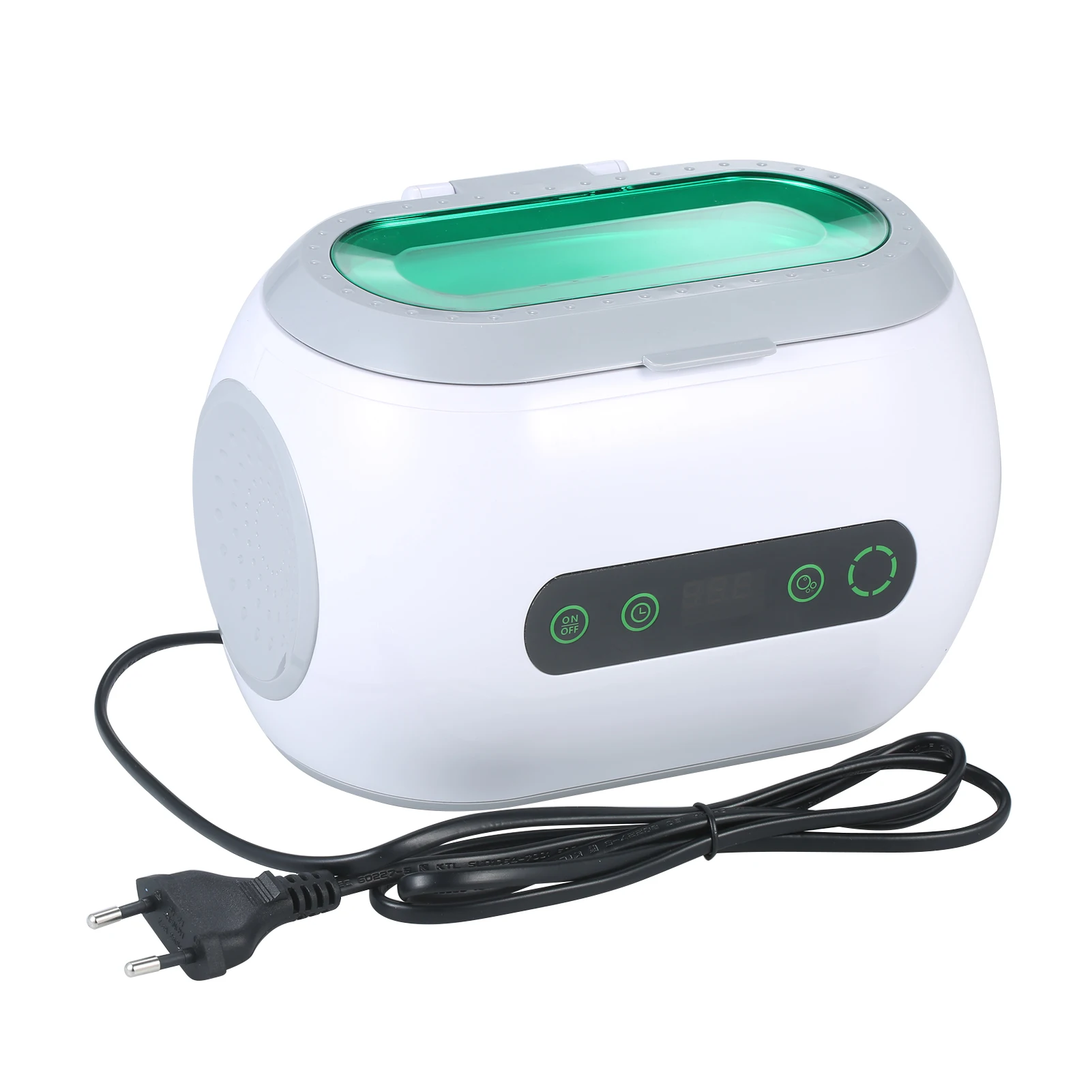 600mL Digital Ultrasonic Cleaner with Degassing Function Home Glasses Cleaning Machine with Stainless Tank Jewelry Clean Tool