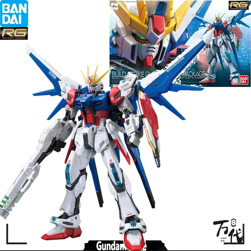 

Оригинальная фигурка Bandai, модель Gundam, Комплект аниме-фигурок RG 1/144 GAT-X105B/FP, полностью для творчества, модель штурмовой фигурки, игрушки, подарки для детей