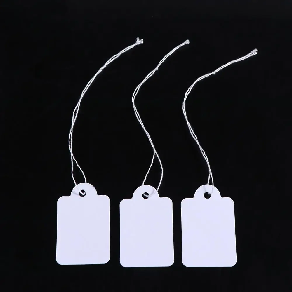 100Pcs Sewing Supplies Apparel Sewing with Cotton Thread Price Display Cards Price Tag Price Label Hang Tag Garment Tag