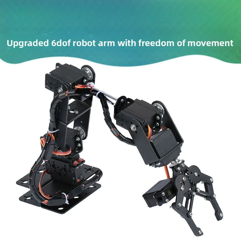 

Upgraded Multi-Degree-of-Freedom 6DOF-Range Arm, Robot Rudder Mechanism Grasping Maker Education