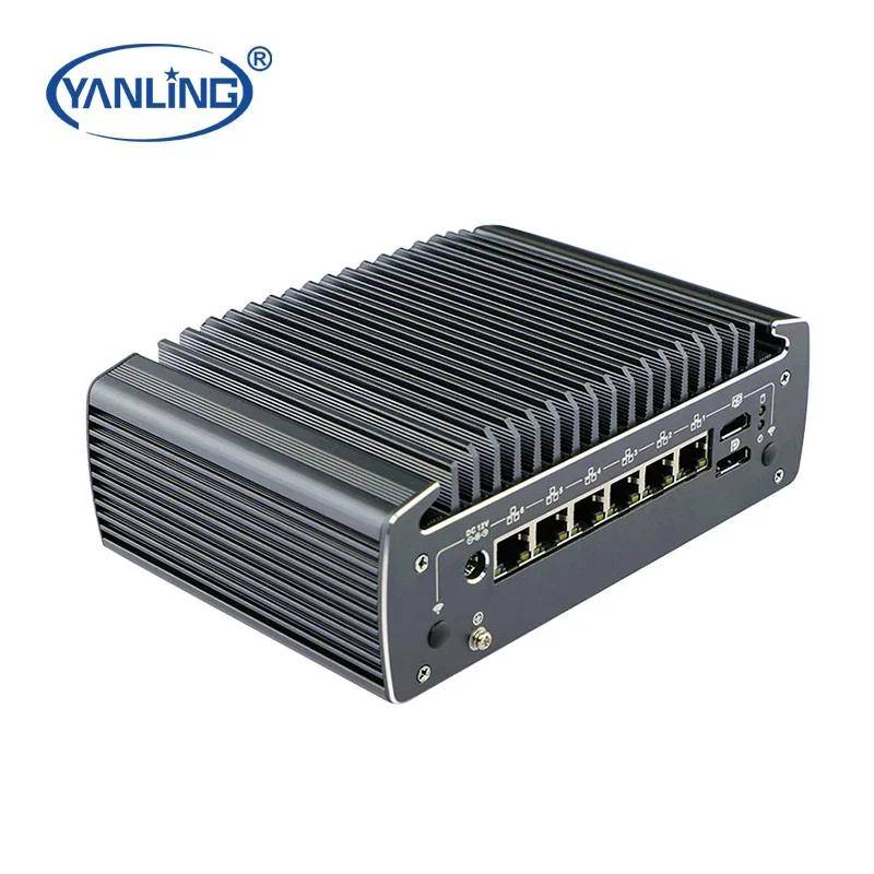 New 10th i7 i5 i3 processor industrial mini PC 6*2.5G GigE port 5G WIFI Fanless embedded Industrial PC  for vision system