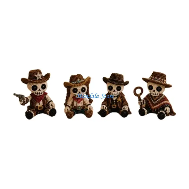 U2JC Artistic Acrylic Component DIY Skull Model Construction Set For Handmade Lovers