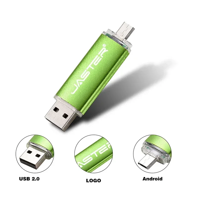 JASTER 2 in 1 Micro USB Flash Drive otg Colorful Memory Stick 64GB Pen Drive 32GB High Speed USB Stick 16GB 8GB