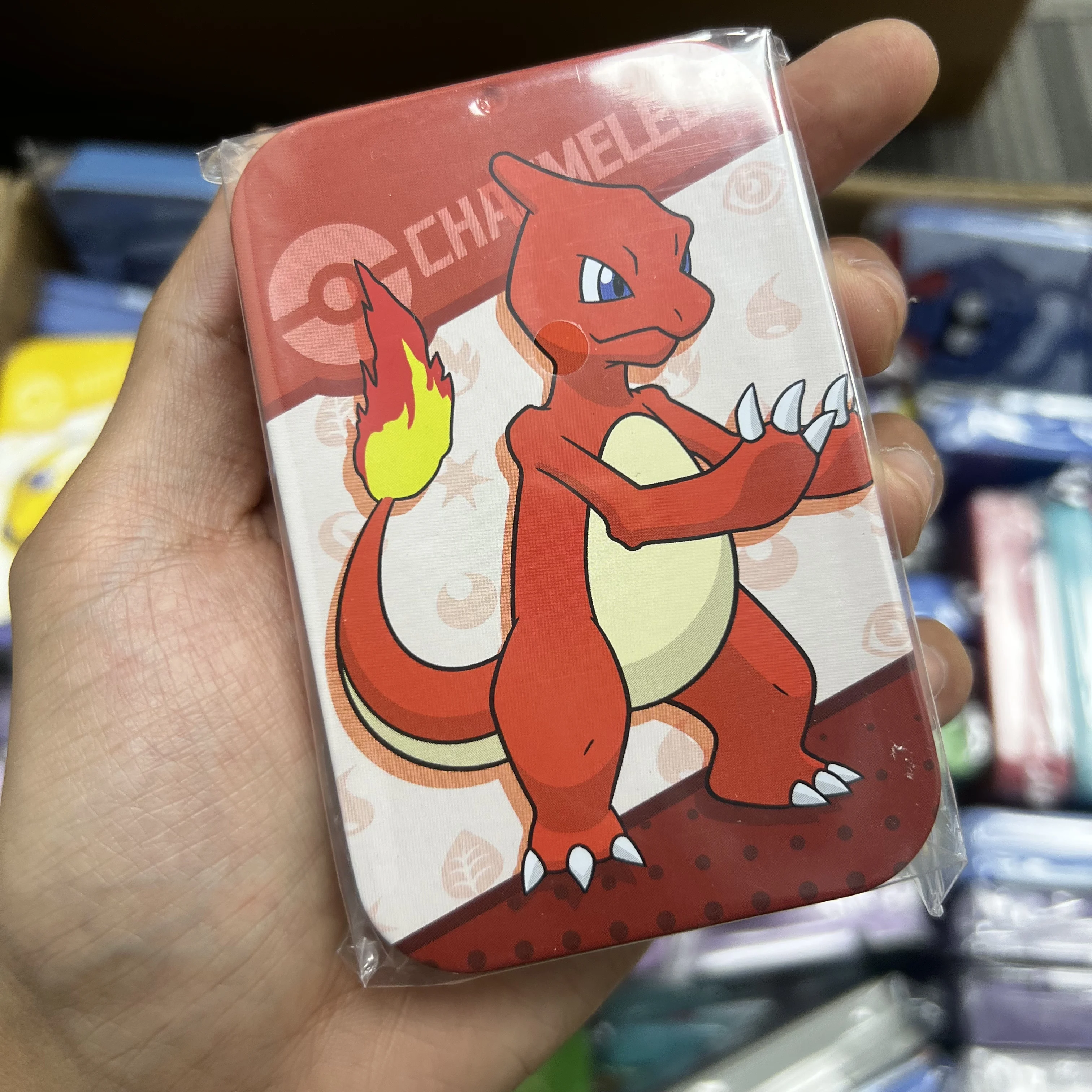 Storage of damage indicators Genuine Pokemon Travel Collection Gift Box Iron Box Style Random Pokemon Related Card Case Tin Box