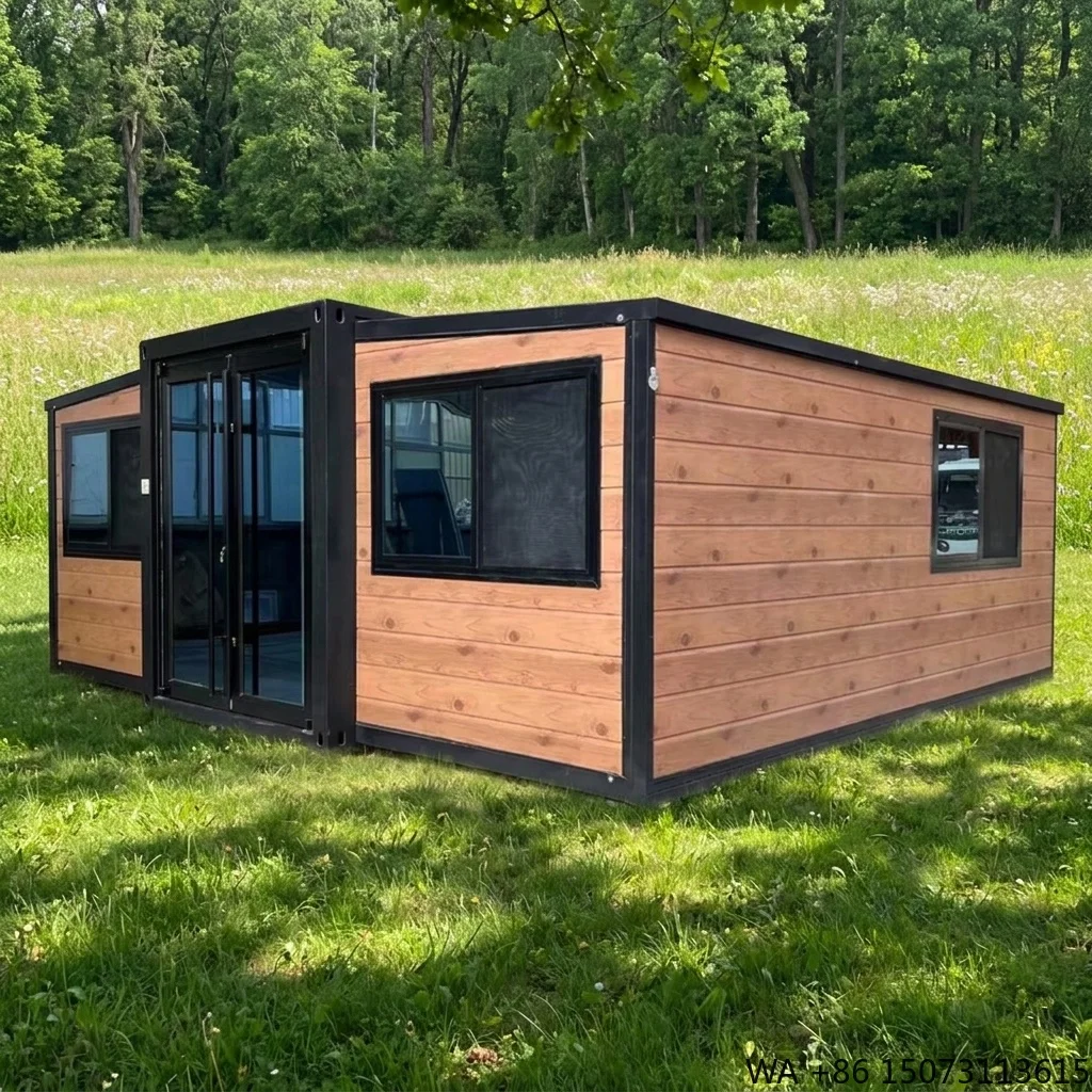 Modular 20ft 40ft Prefabricated Expandable Container House Steel Structure Folding House for Worker Camp Hotel Home Office