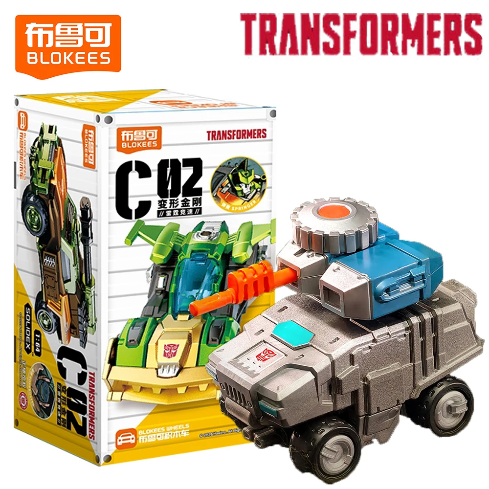 

BLOKEES Official Transformers Trendy Blind Box Thunder Racing Series Classic IP Assemble Model Toys Ornament Children Hobby Gift