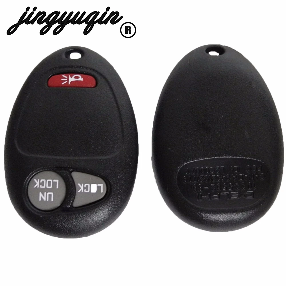 

jingyuqin 20pcs/lot 3 Buttons No Chip Blank Remote Key Shell Case Cover For Buick Hummer H3 GMC For Chevrolet Colora