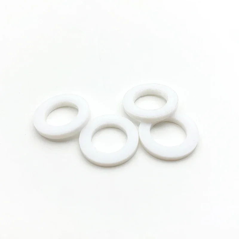 PTFE Gasket Flat Washer Thickness 0.8mm ID 10.8-34mm Resistant to High&Low Temperature Corrosion Anti-aging For Flange ID*OD*CS