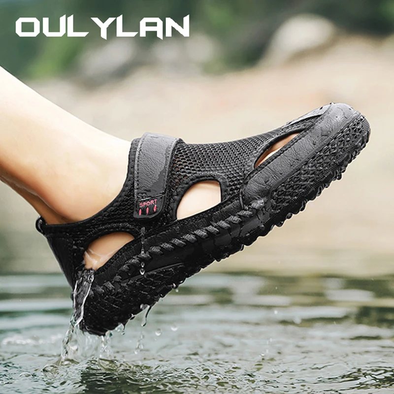 Summer Men\'s Sandals Fashion Outdoor Non Slip Platform Beach Slippers Breathable Casual Shoes for Men Fashion