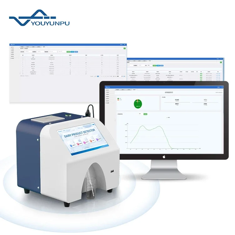 Milk analyzer Ultrasonic Automatic With Printer milk Analyzer Machine price For Laboratory Cow Milk Fat Tester Dairy analyzer