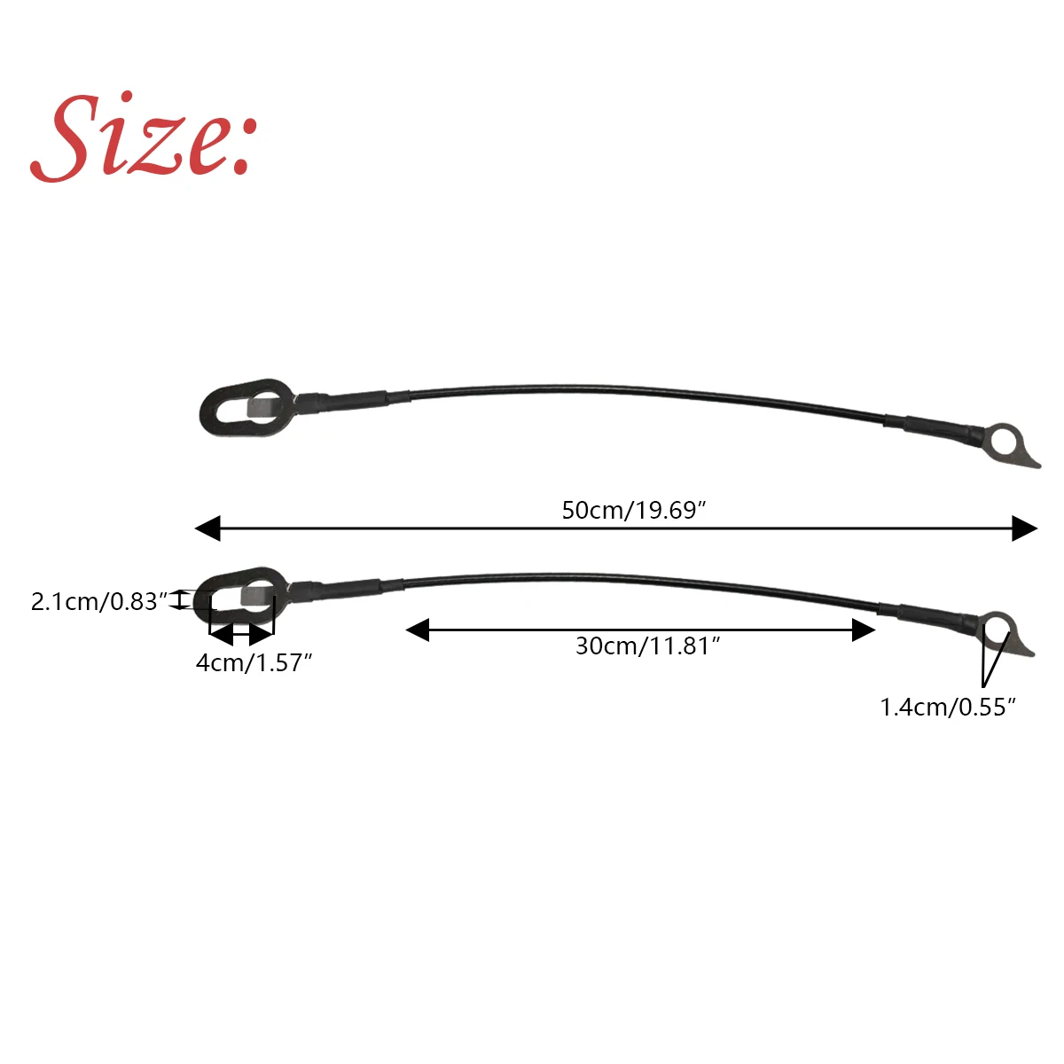 1Pair Pickup Tailgate Support Cable For Dodge For Ram Pickup 1994 1995 1995 1996 1997 1998 1999 2000 2001 2002 55345124AB