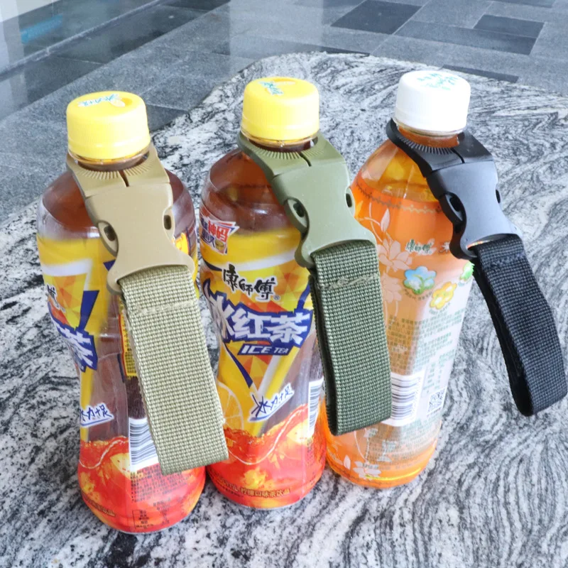 Molle Attach Webbing Outdoor Quickdraw Carabiner Backpack Hanger Hook Camp Hike Water Bottle Clip Hang Clasp Buckle Holder Tool view 6