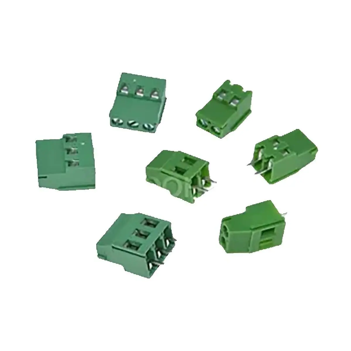 

5pcs/LOT KF129 green terminal block 2P 3P splicable pitch 5.08mm screw type 300V/25A