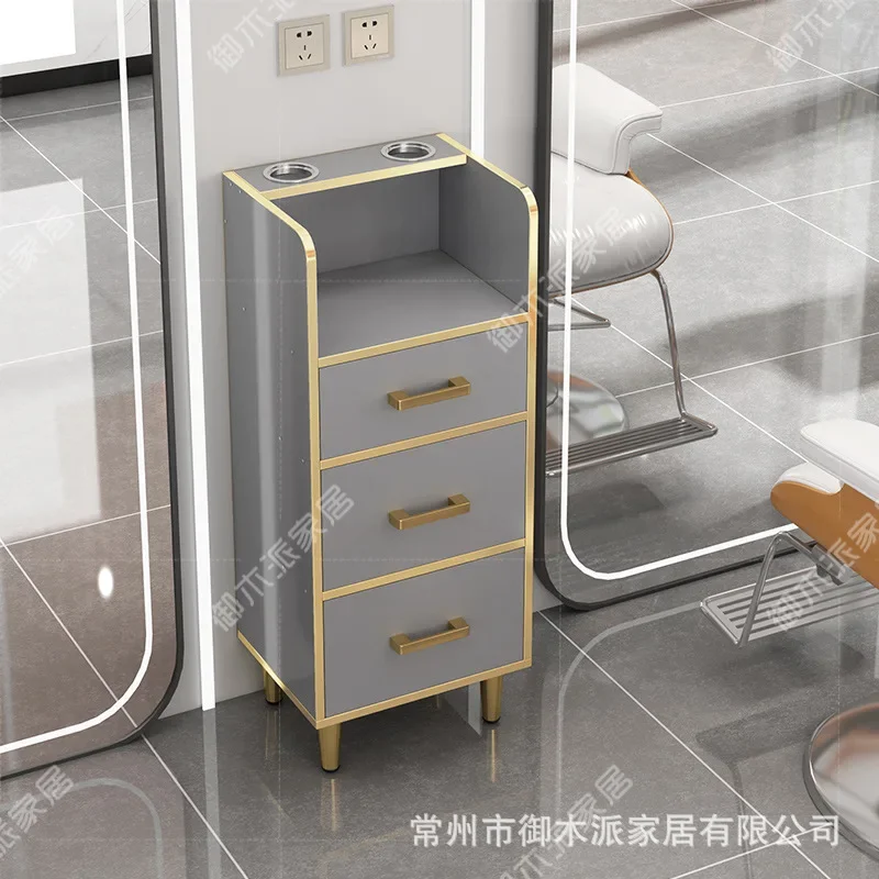 Barber shop tool cabinet, hair salon cabinet, beauty salon, barber specific storage cabinet, multifunctional floor storage cabin