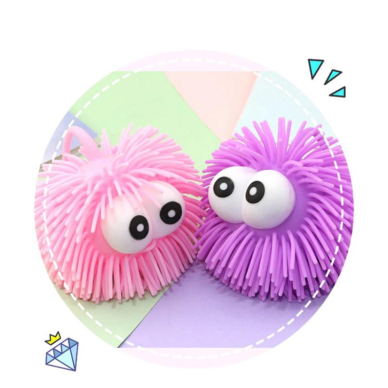 Funny Pop Eyes Stress Ball Bouncy Ball Sensory Toy Anti-Stress Fidget Toys Glow Balls For Kids Adults Birthday Party Gift