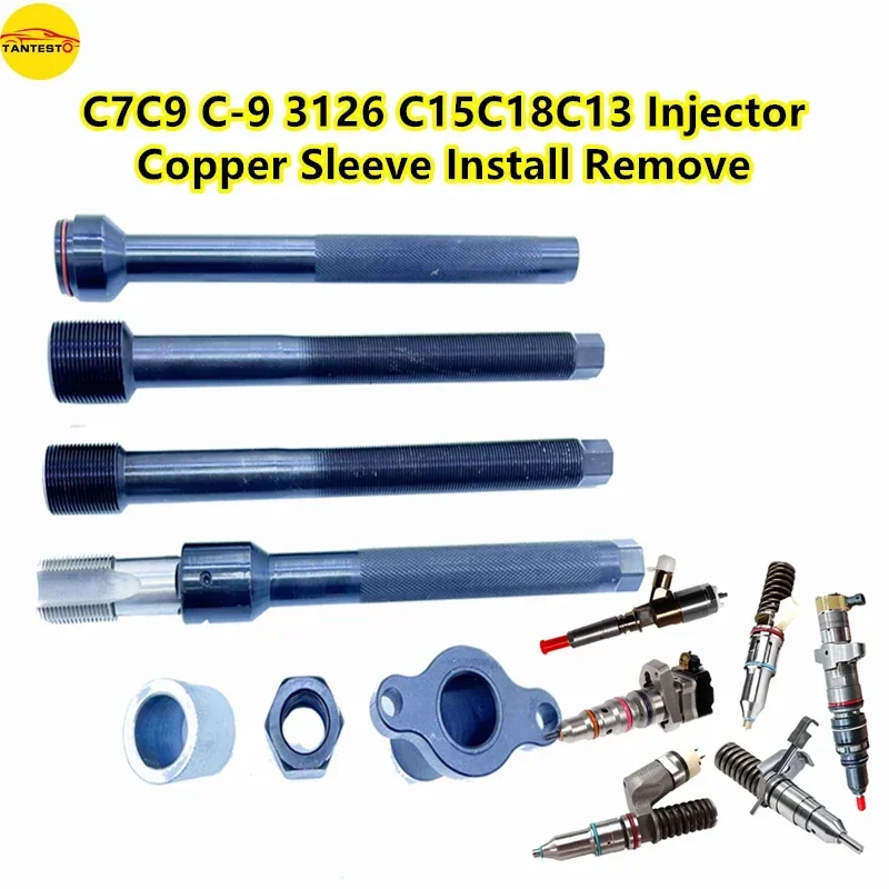 

For CAT C7C9 C-9 3126 C15C18C13 Injector Copper Sleeve Cover Part Install Remove Repair Tools