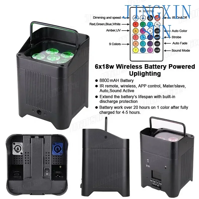 One wireless battery instead of ten, using light-emitting diodes to illuminate  the wedding