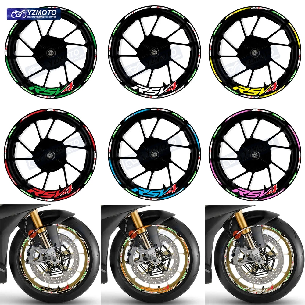 

For GS X 750 Motorcycle Accessories Decorate Sticker Front Rear 17 Inch Wheel Hub R Series Racing Decal Reflective Rim Stickers
