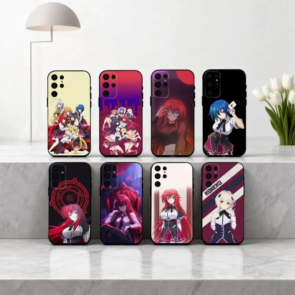 Anime E-Ecchi H-High S-School DxD Phone Case For Samsung S25,S24,S21,S22,S23,S30,Ultra,S20,Plus,Others Soft Black Case