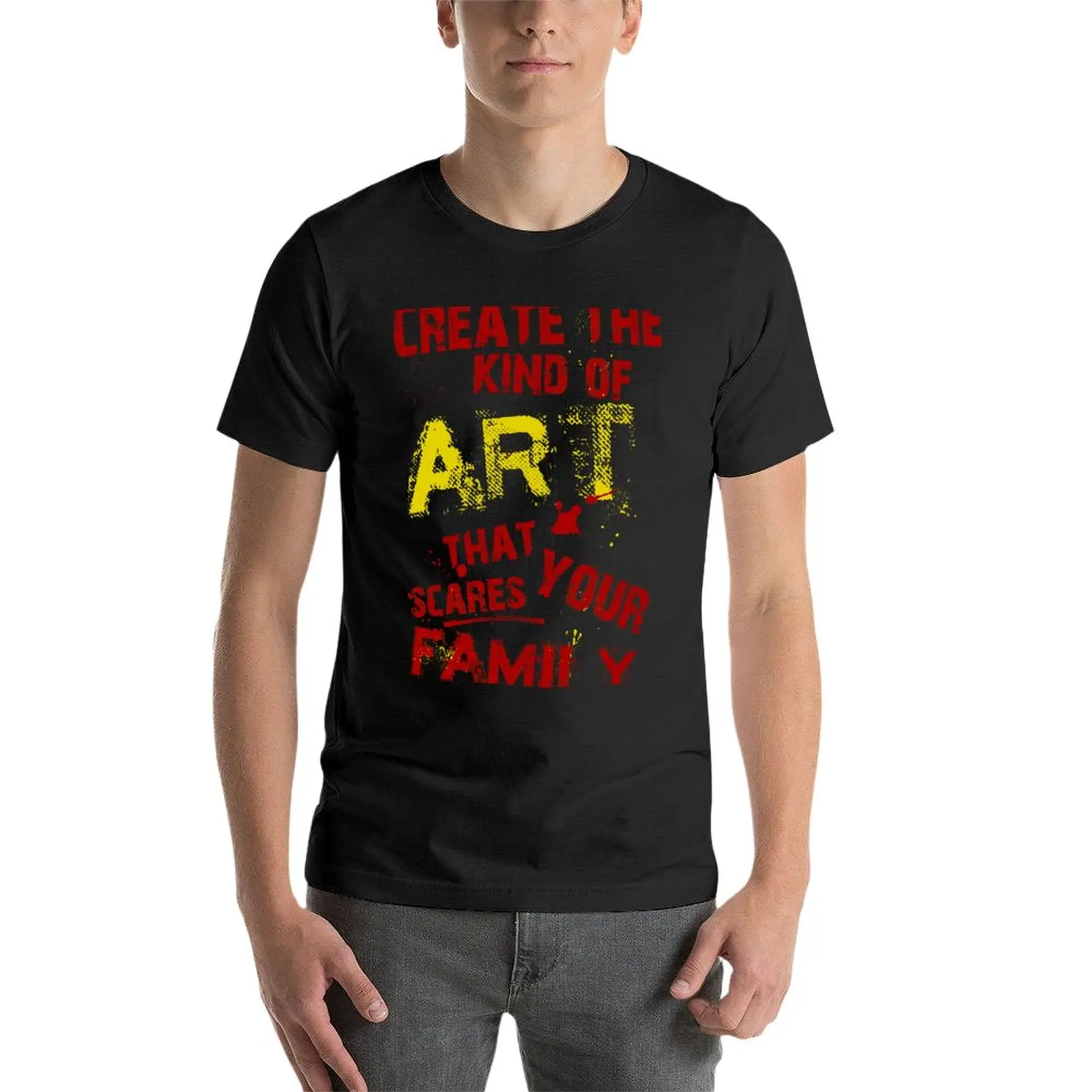 New Scary Art Shirt T-Shirt shirts graphic tees sweat shirts Men's cotton t-shirt