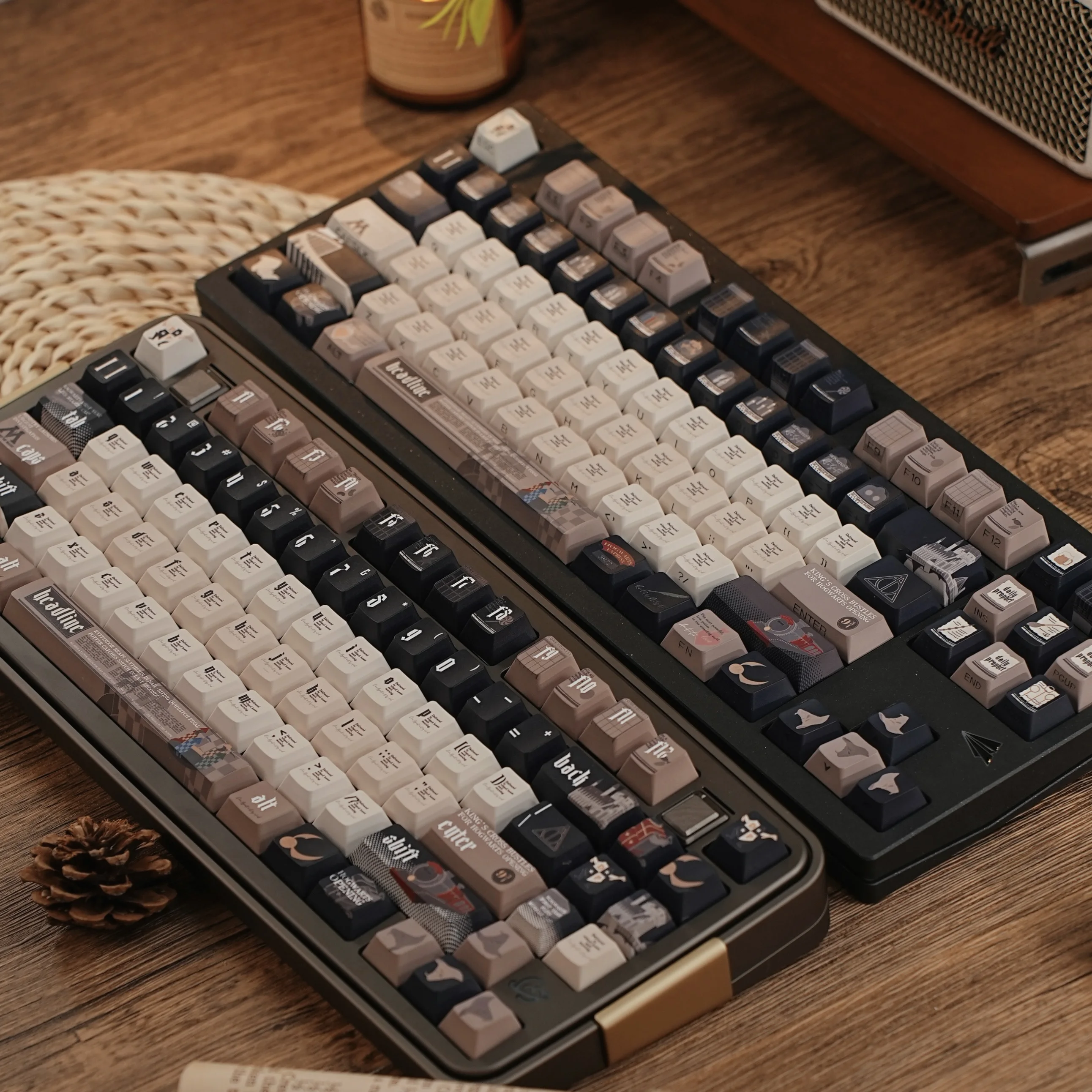 

130-клавишные игровые колпачки для дневника пророка Cherry PBT с боковой гравировкой, высококачественные колпачки для клавиш для механической клавиатуры